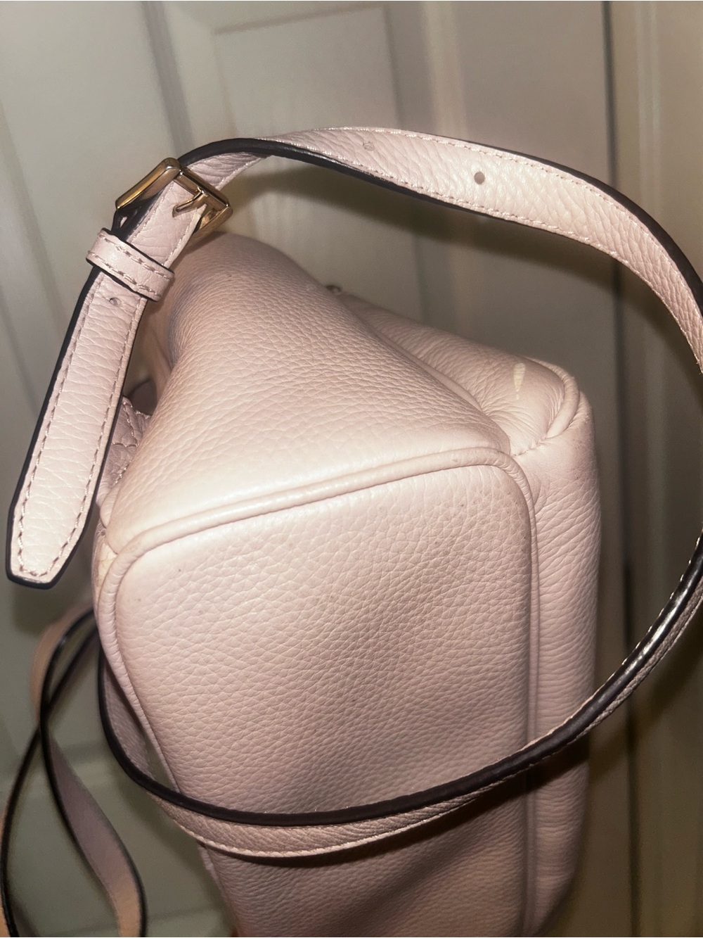 Michael Kors Pebbled Leather Backpack - Blush Taupe - Picture 5 of 7
